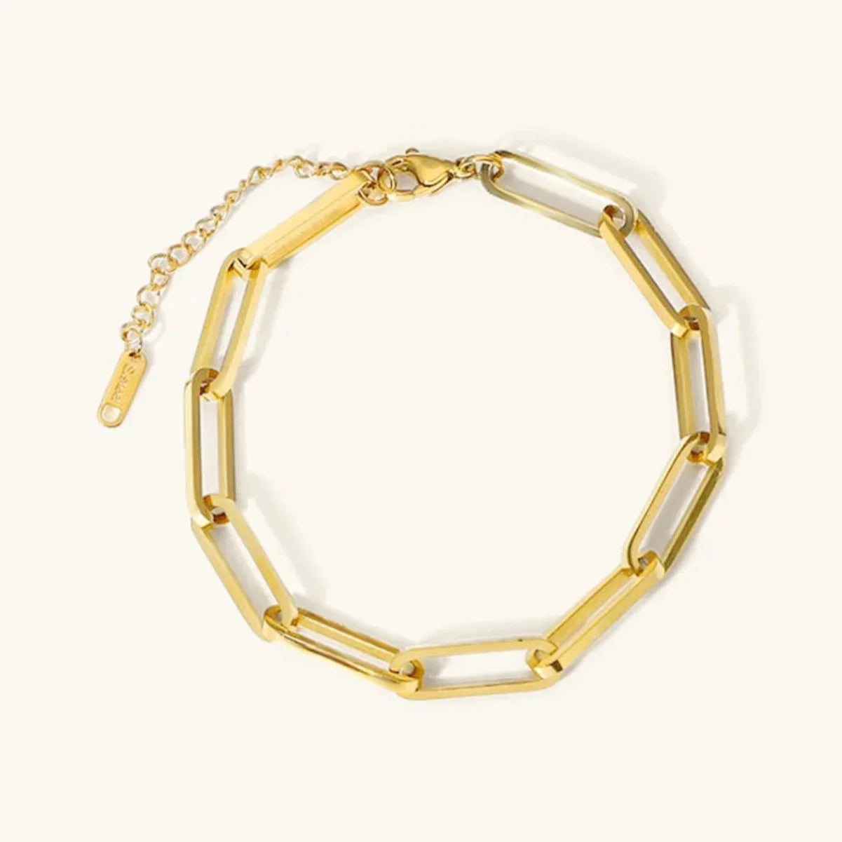 [Topon]Asta Gold Paperclip Chain Bracelet