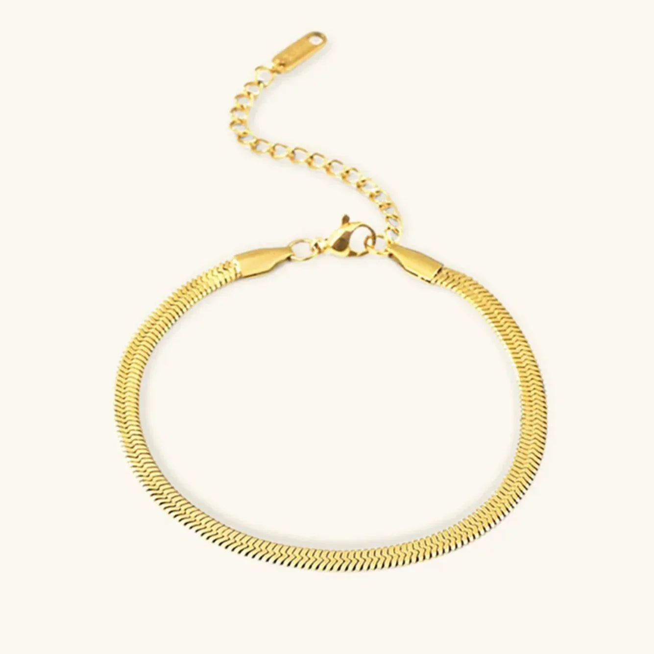 [Topon]Ellaine Gold Herringbone Bracelet
