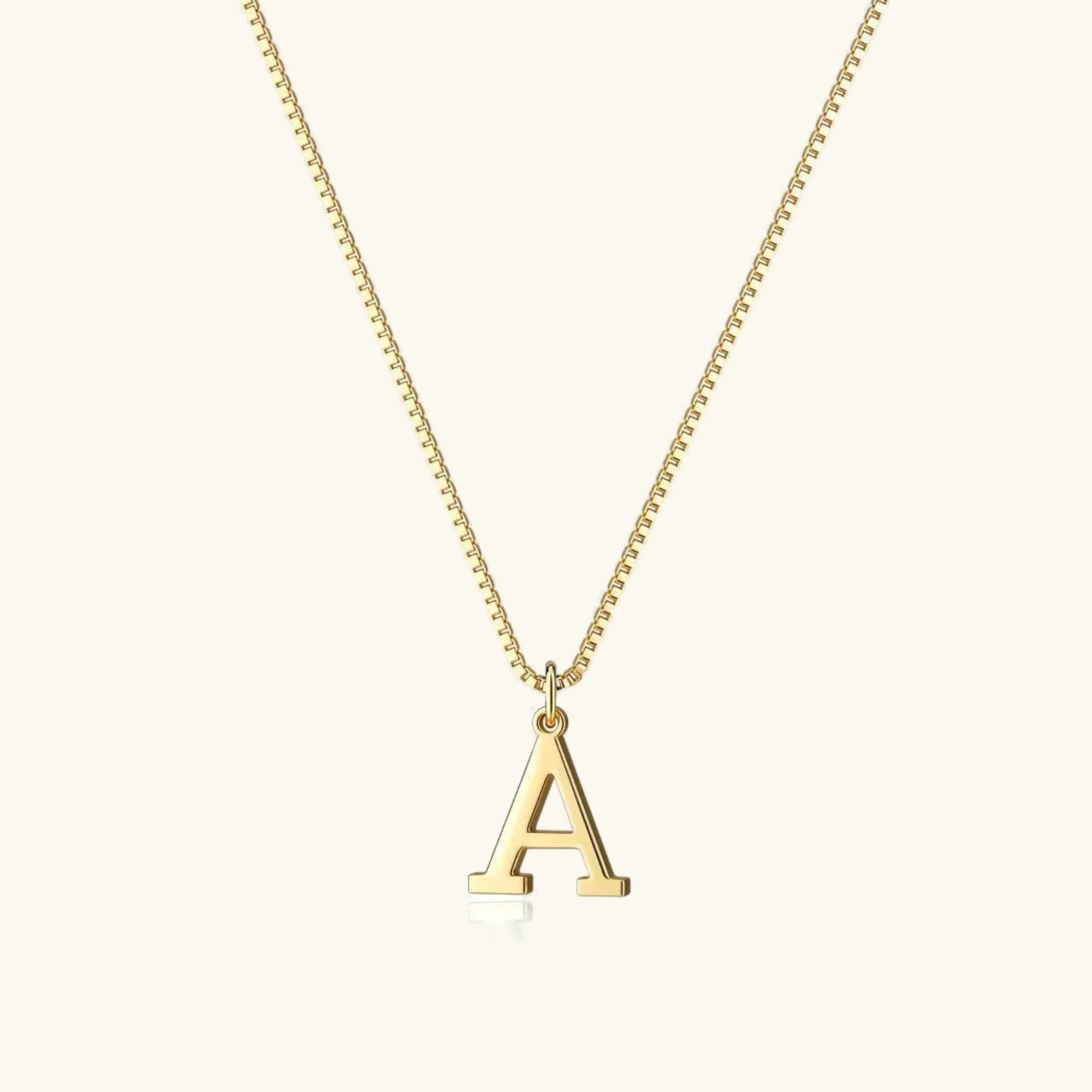 [Topon]Therese Letter Initial Gold Necklace