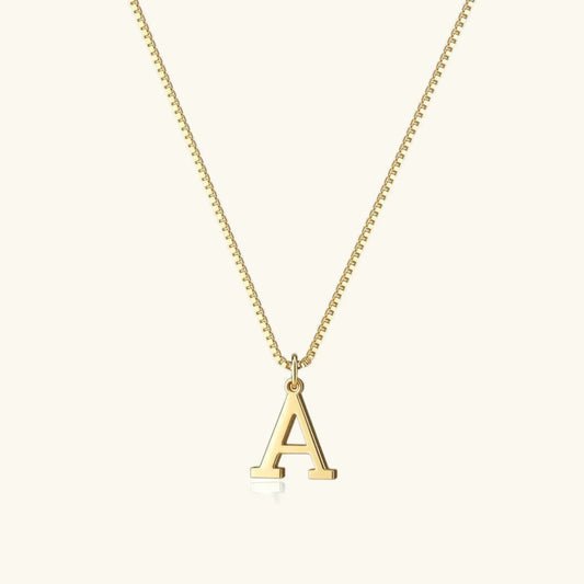 [Topon]Therese Letter Initial Gold Necklace