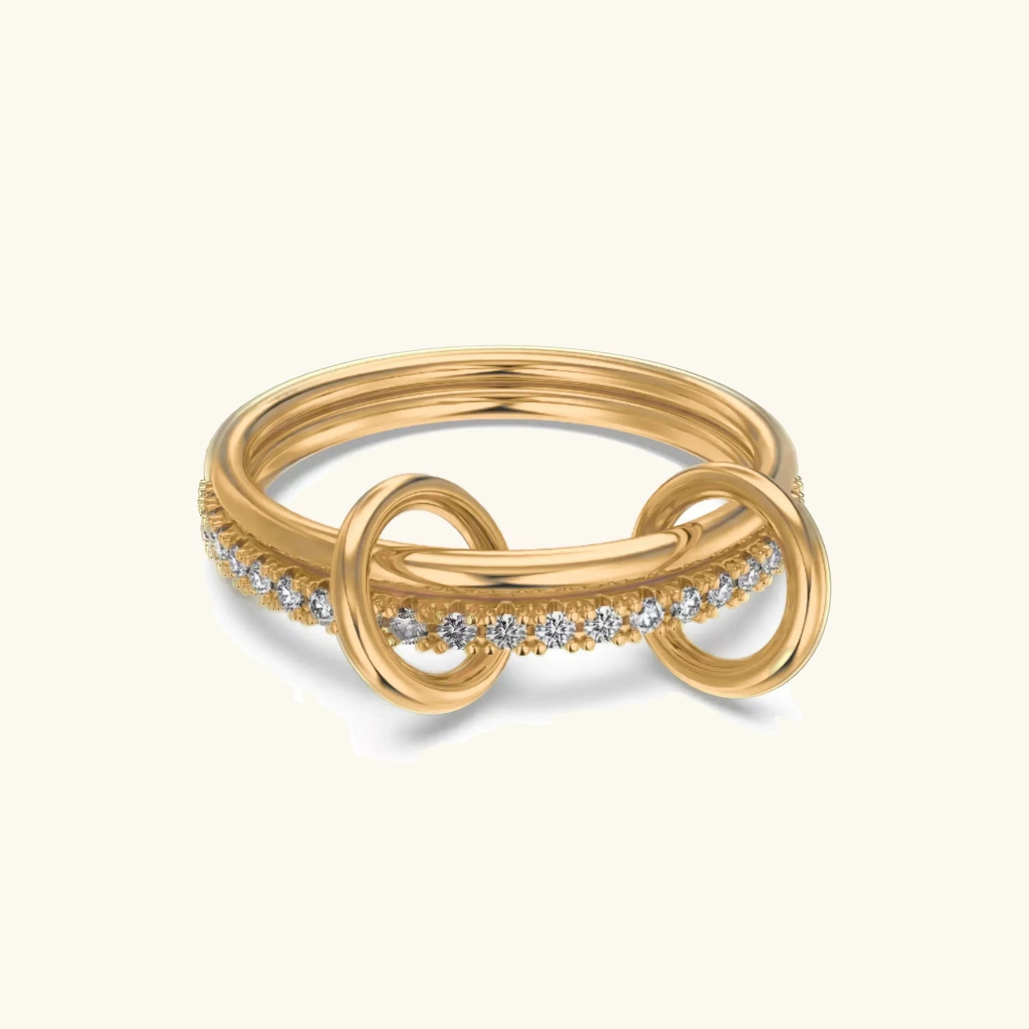 [Topon]Adela Stacked Diamond Ring