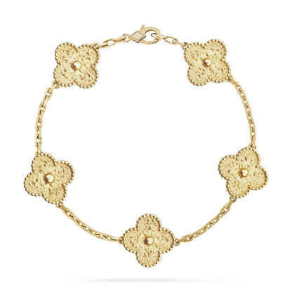 [Topon Jewelry]CLOVER 5 MOTIFS BRONZING BRACELET