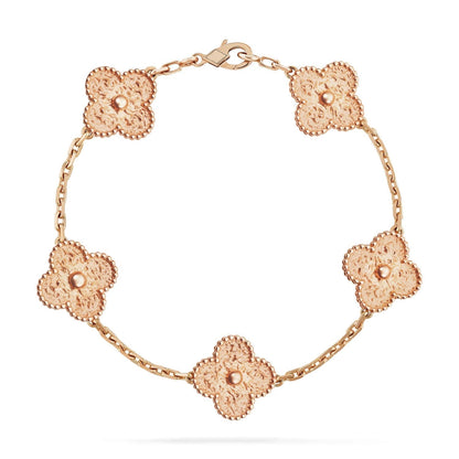 [Topon Jewelry]CLOVER 5 MOTIFS BRONZING BRACELET