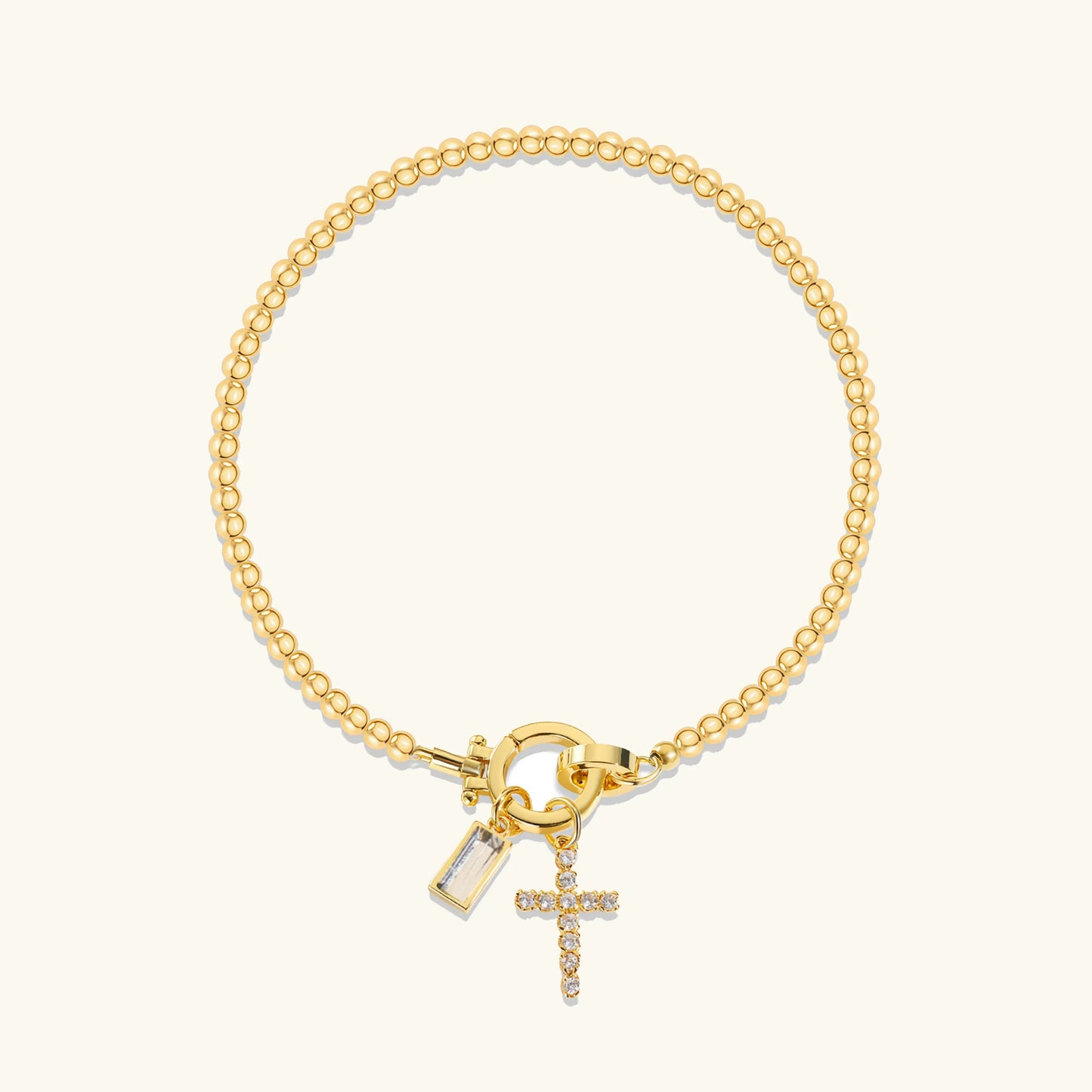 [Topon]Amalia Birthstone Cross Bracelet