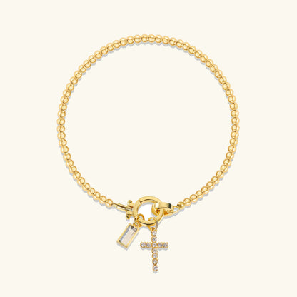 [Topon]Amalia Birthstone Cross Bracelet