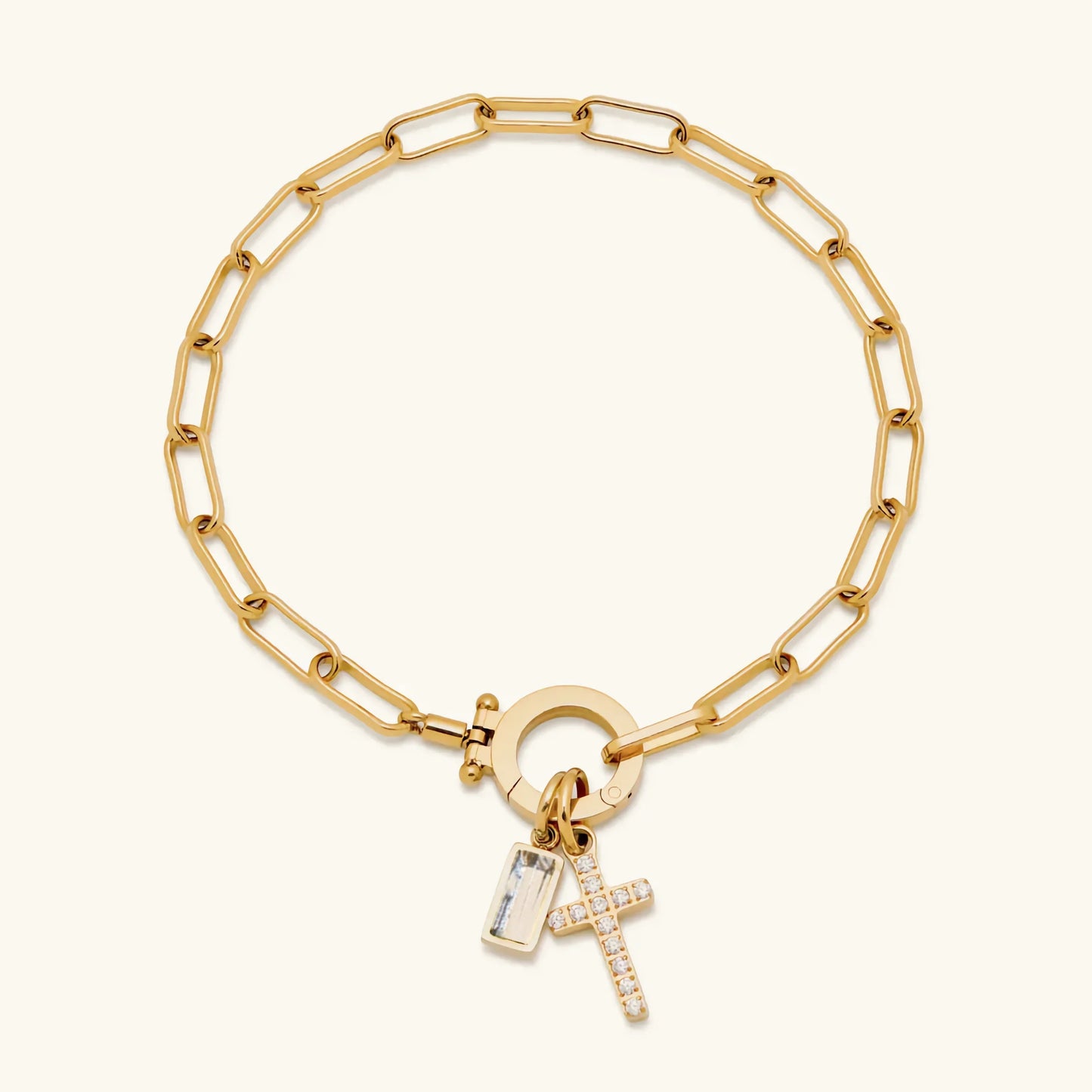 [Topon]Annabella Birthstone Cross Bracelet