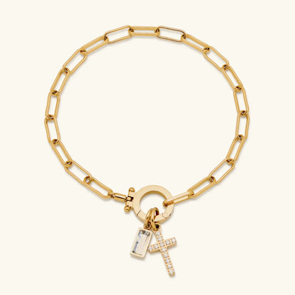 [Topon]Annabella Birthstone Cross Bracelet