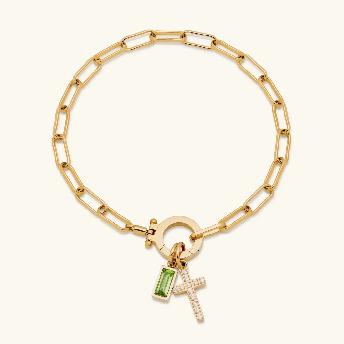 [Topon]Annabella Birthstone Cross Bracelet