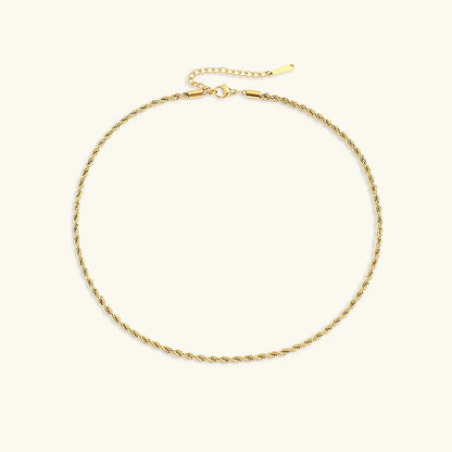 [Topon]Bianca Rope Chain Gold Necklace