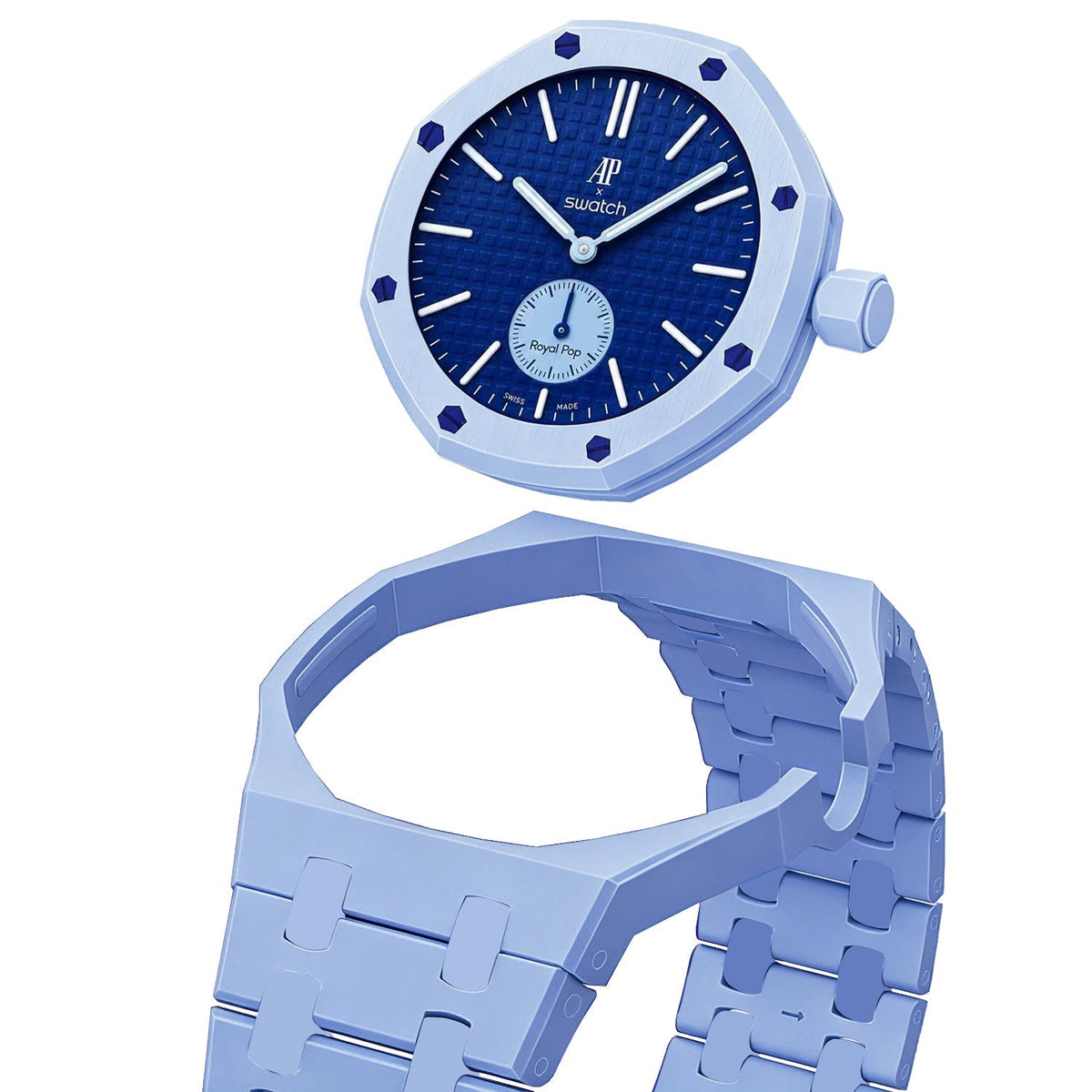 Oak Pop Exclusive Light blue Bioceramic Strap