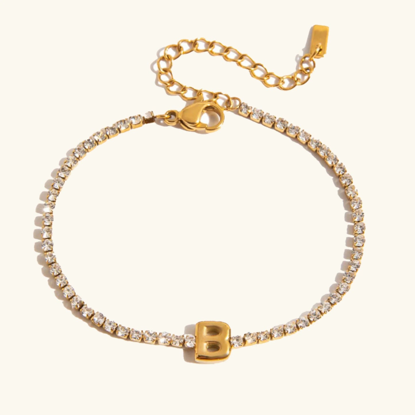 [Topon]Avaria Bubble Letter Tennis Bracelet