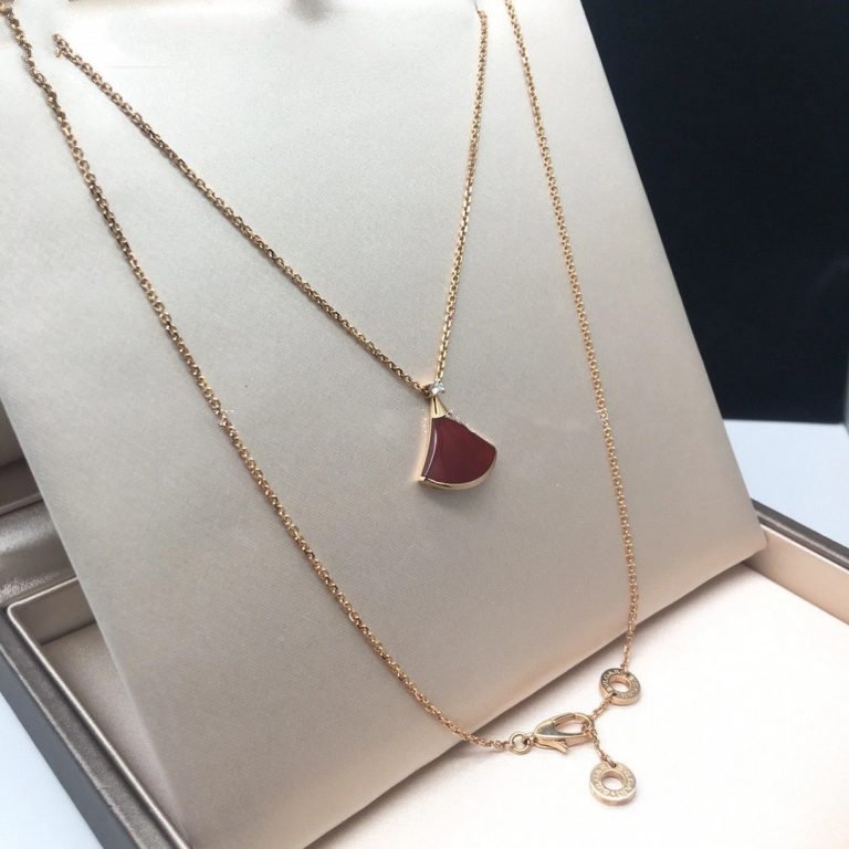 [Topon Jewelry]DREAM NECKLACE CARNELIAN 1 DIAMOND