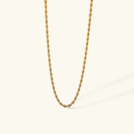 [Topon]Calle Rope Chain Gold Necklace