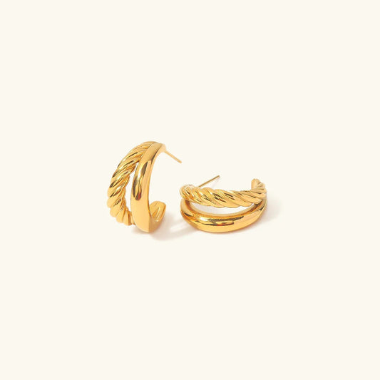 [Topon]Cecilia Layered Earrings
