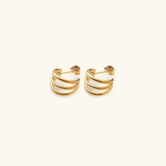 [Topon]Cradle Gold Earrings