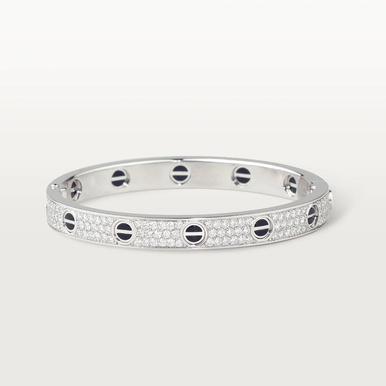 [Topon]LOVE BRACELET 6.1MM DIAMOND-PAVED CERAMIC