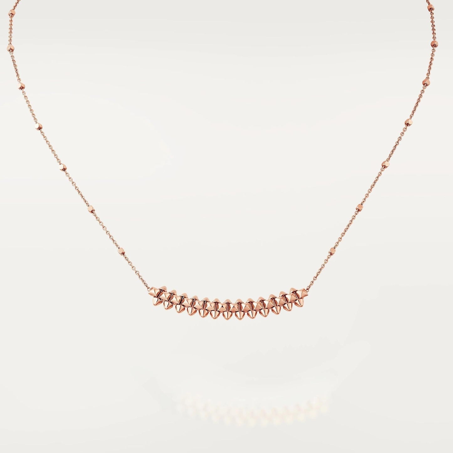 [Topon Jewelry]CLASH PINK GOLD NECKLACE