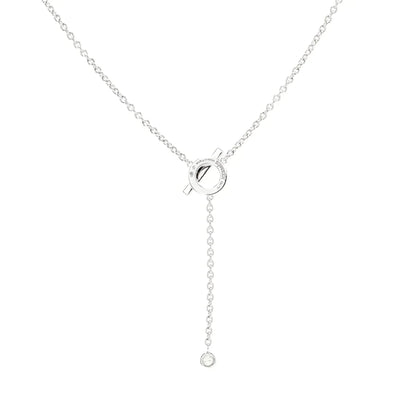 [Topon Jewelry]FINESSE SILVER DIAMOND NECKLACE