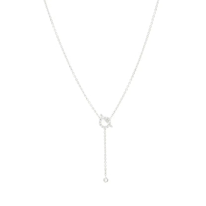 [Topon Jewelry]FINESSE SILVER DIAMOND NECKLACE