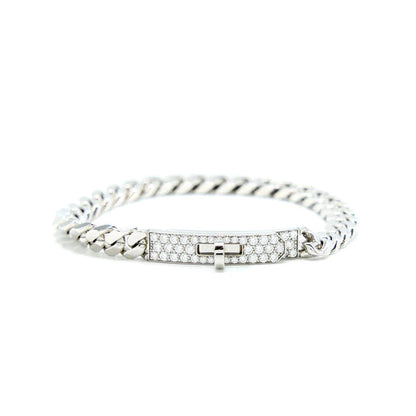 [Topon]KELLY CHAIN SILVER DIAMOND BRACELET