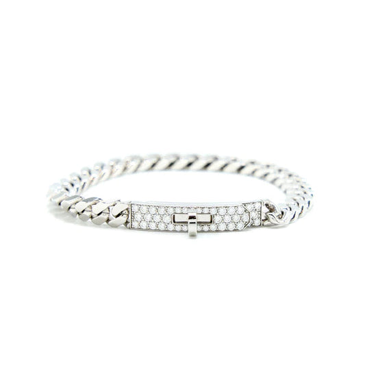 [Topon]KELLY CHAIN SILVER DIAMOND BRACELET