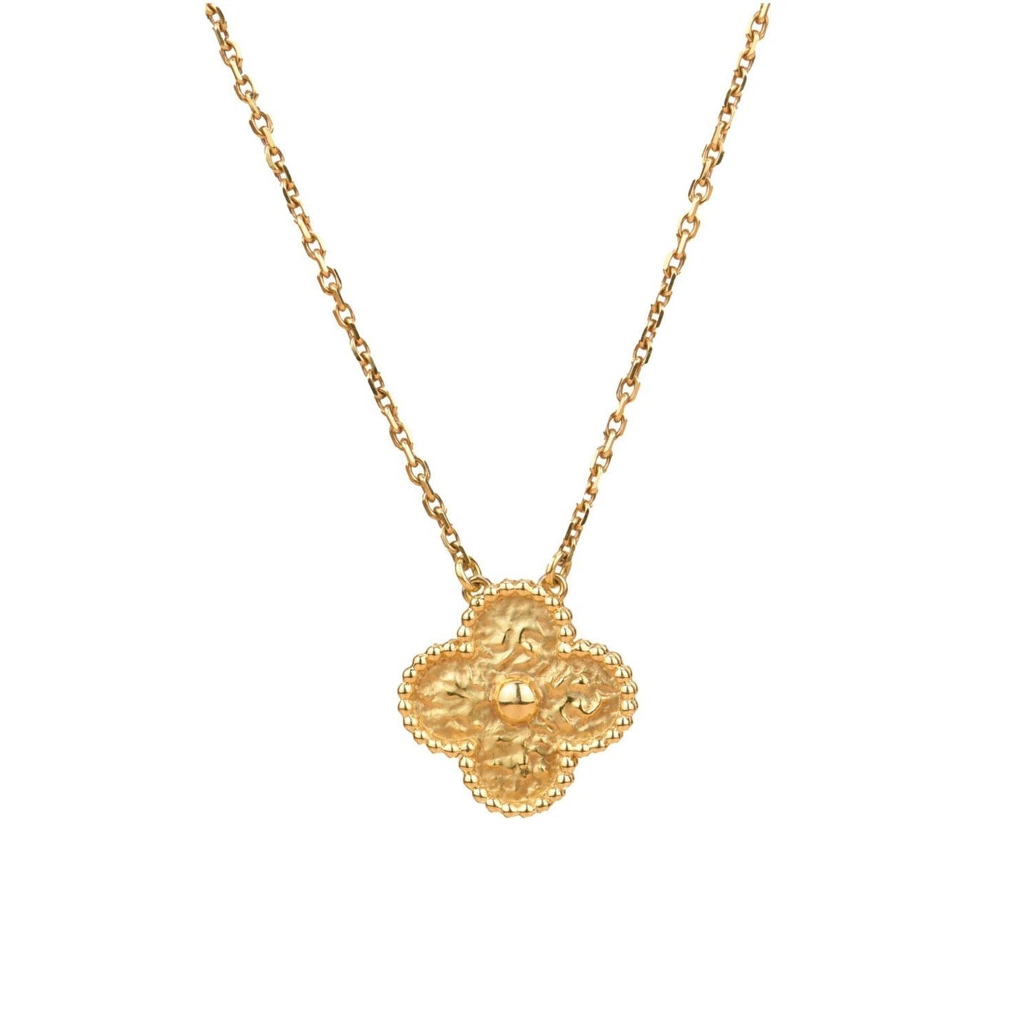[Topon]CLOVER 15MM  BRONZING NECKLACE