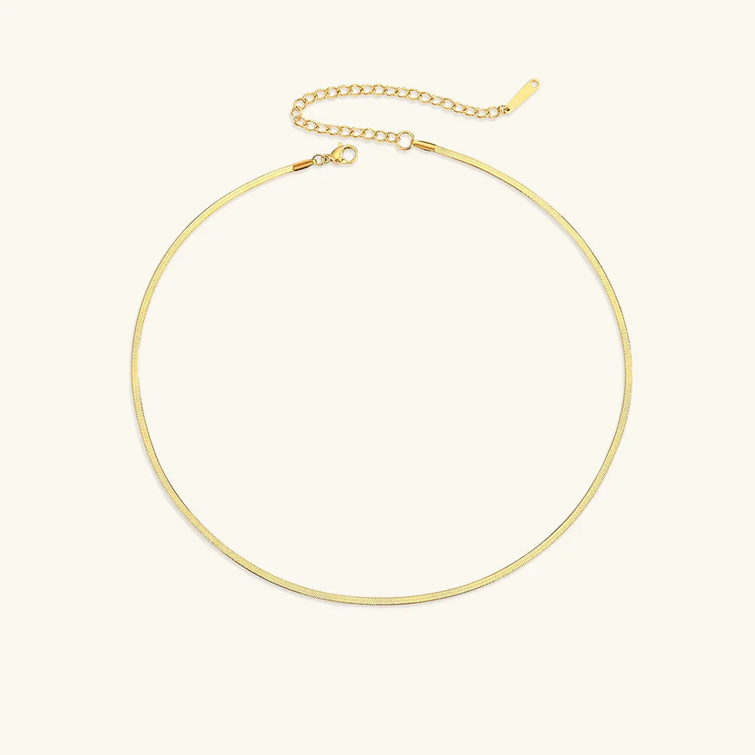 [Topon]Elizabeth Gold Herringbone Necklace