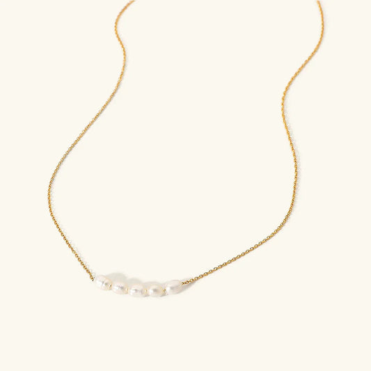 [Topon]Elle Gold Pearl Necklace