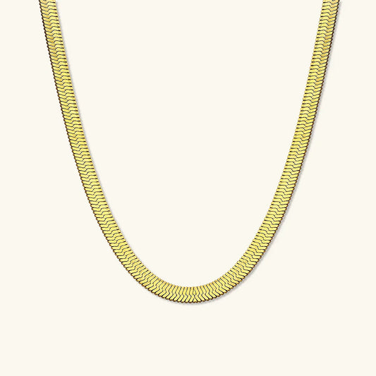 [Topon]Elysian Gold Herringbone Necklace