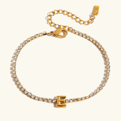 [Topon]Avaria Bubble Letter Tennis Bracelet