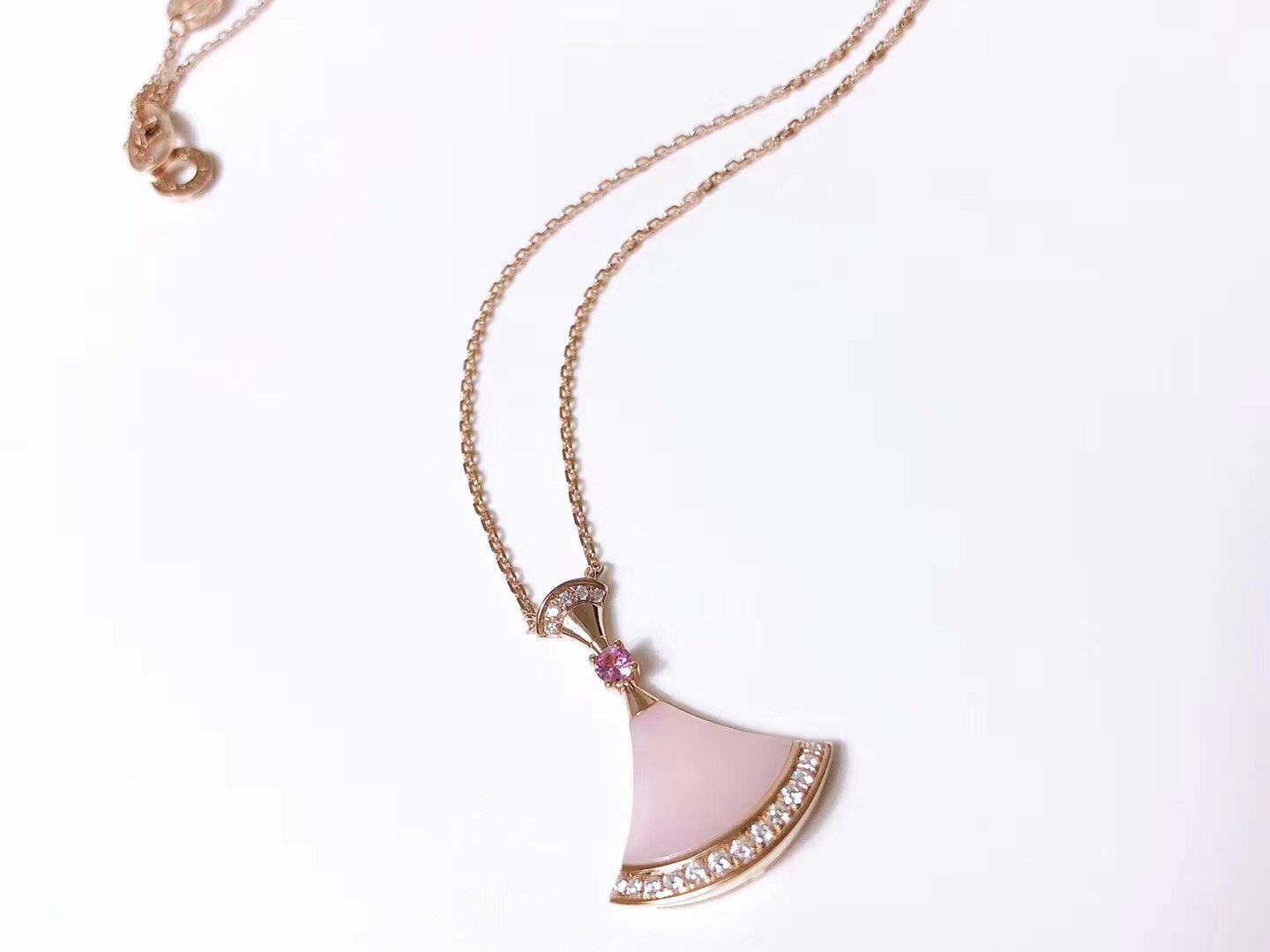 [Topon Jewelry]DREAM NECKLACE PINK MOP DIAMOND