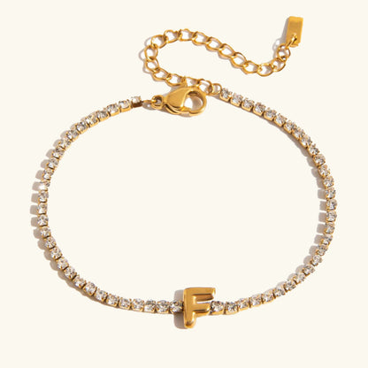 [Topon]Avaria Bubble Letter Tennis Bracelet