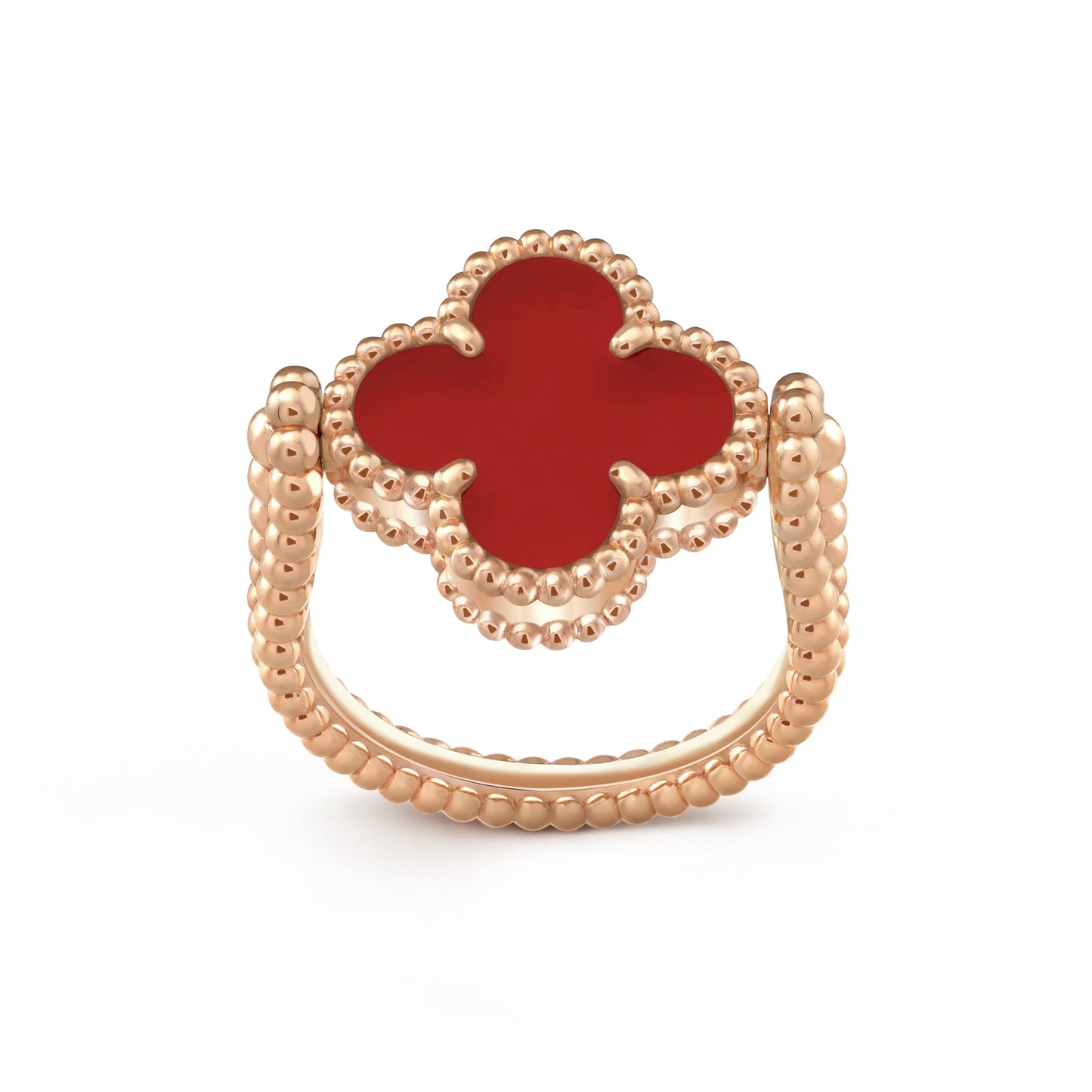 [Topon]CLOVER RIVERSIBLE PINK GOLD RING