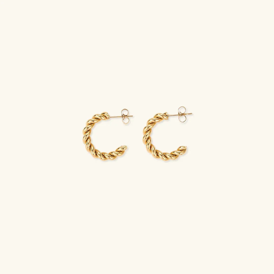[Topon]Gigi Twist Gold Earrings