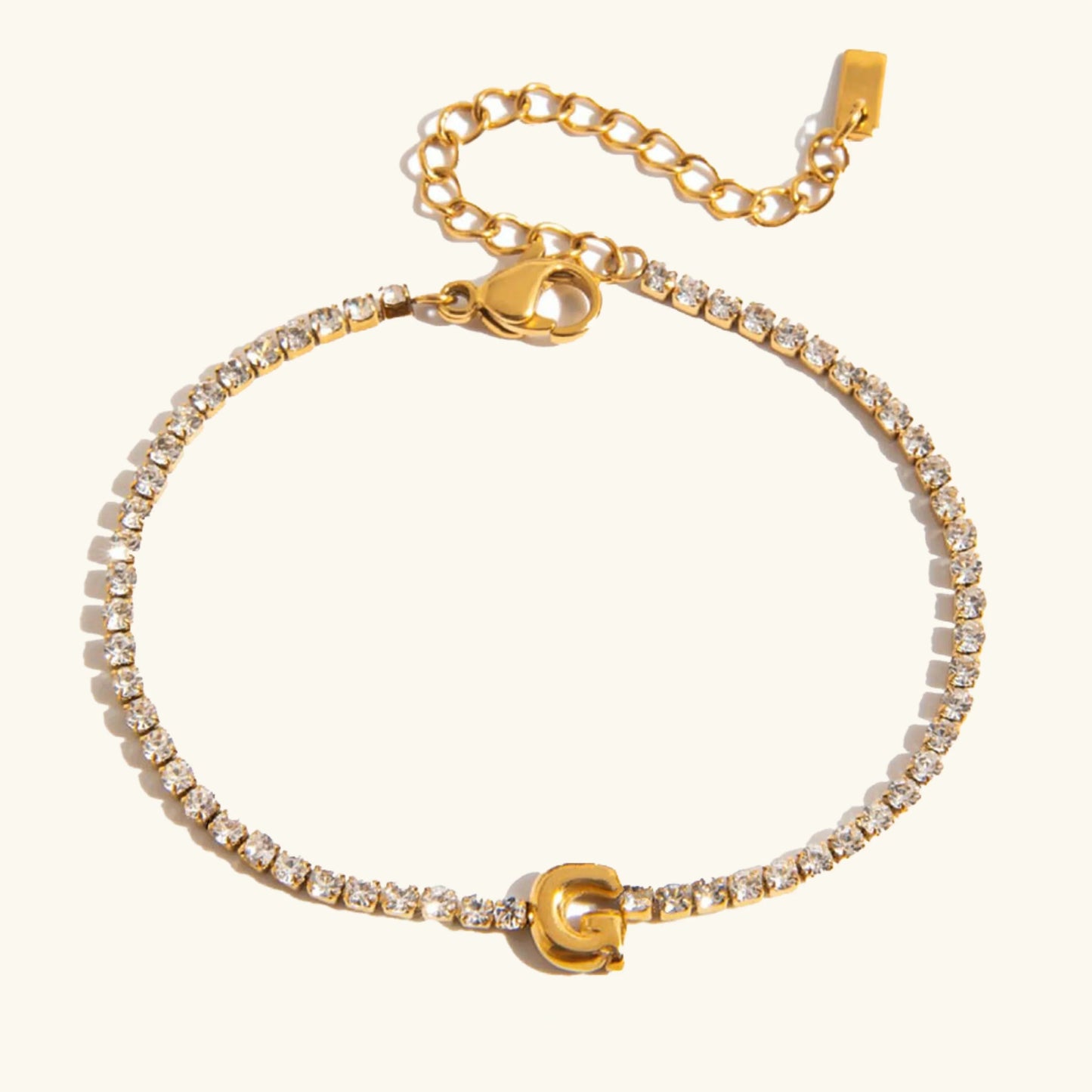 [Topon]Avaria Bubble Letter Tennis Bracelet