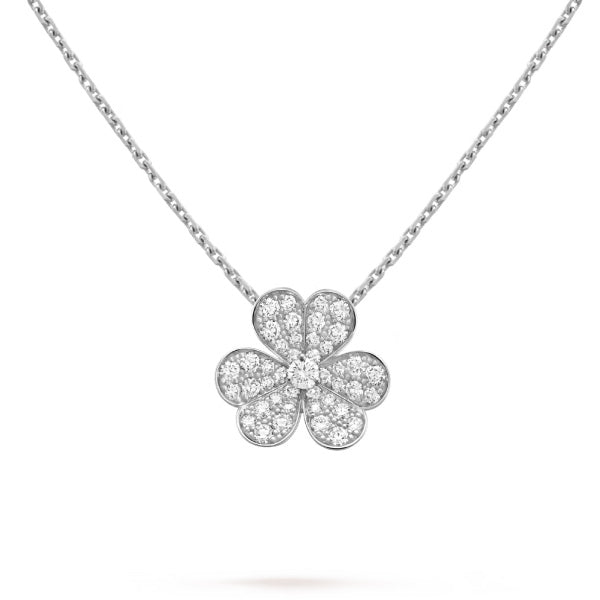 [Topon Jewelry]CLOVER DIAMOND NECKLACE SILVER