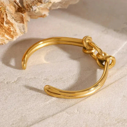 [Topon]Luce Gold Knot Bangle