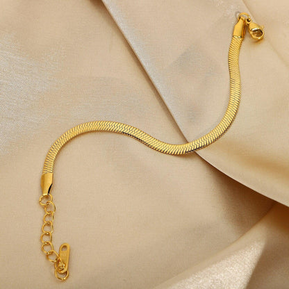 [Topon]Ellaine Gold Herringbone Bracelet