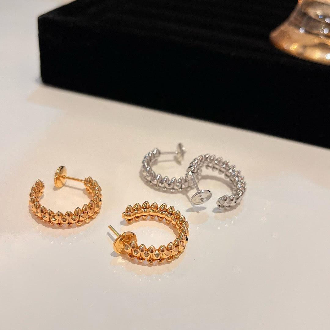 [Topon Jewelry]CLASH SMALL HOOP EARRINGS