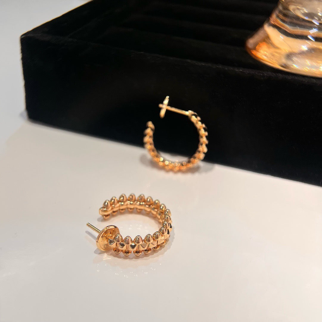 [Topon Jewelry]CLASH SMALL HOOP EARRINGS