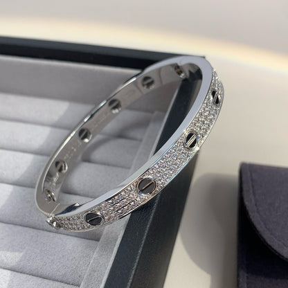 [Topon Jewelry]LOVE BRACELET 6.1MM DIAMOND-PAVED CERAMIC