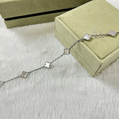 [Topon]CLOVER 6 MOTIF WHITE MOP BRACELET
