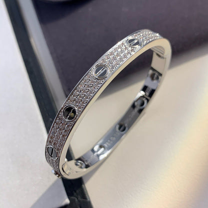 [Topon Jewelry]LOVE BRACELET 6.1MM DIAMOND-PAVED CERAMIC