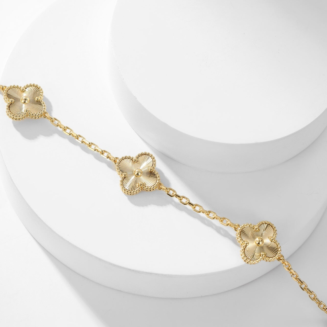 [Topon Jewelry]CLOVER 10 MOTIFS LASER NECKLACE