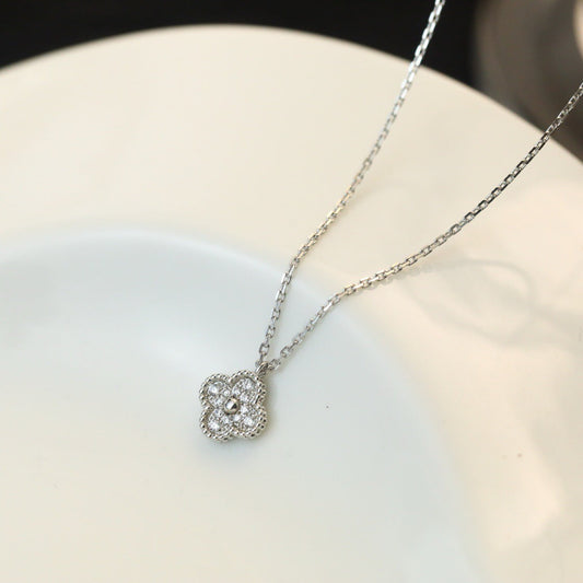 [Topon]CLOVER MINI 9.5MM PENDANT DIAMOND NECKLACE
