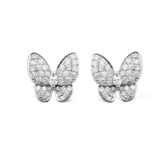 [Topon]BUTTERFLY ALL DIAMOND EARRINGS