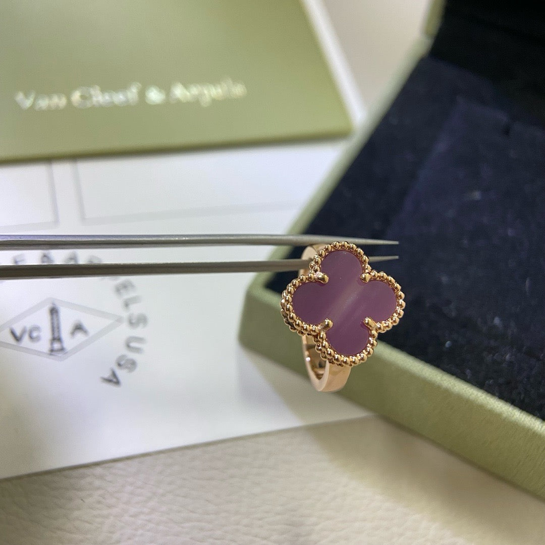 [Topon]CLOVER  PURPLE VIOLET RING