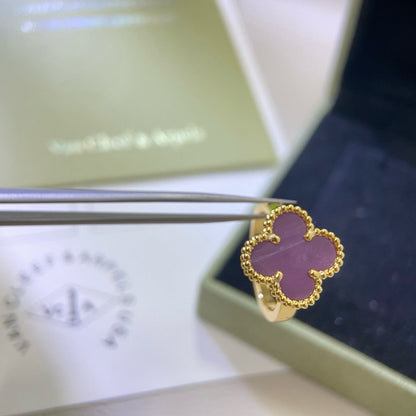 [Topon]CLOVER  PURPLE VIOLET RING