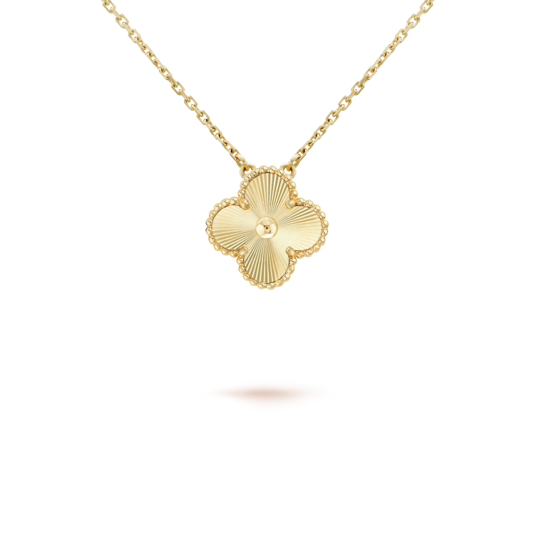 [Topon Jewelry]CLOVER 15MM LASER NECKLACE