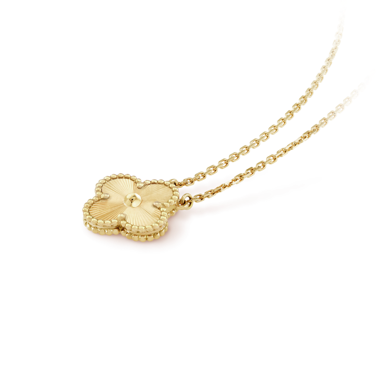 [Topon Jewelry]CLOVER 15MM LASER NECKLACE